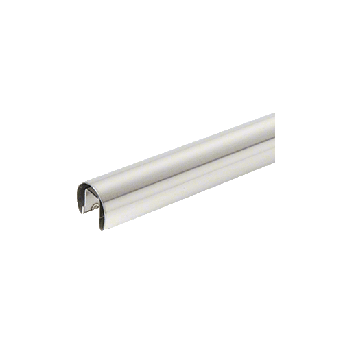 CRL GR15PS 304 Grade Polished Stainless 1-1/2" Premium Cap Rail for 1/2" Glass - 120"