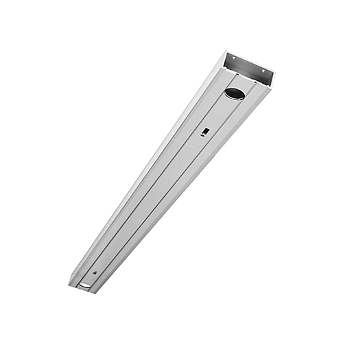 Clear Anodized 72" 1-3/4" x 4-1/2" 450 Series Prepped Header for Center Hung Overhead Concealed Closers