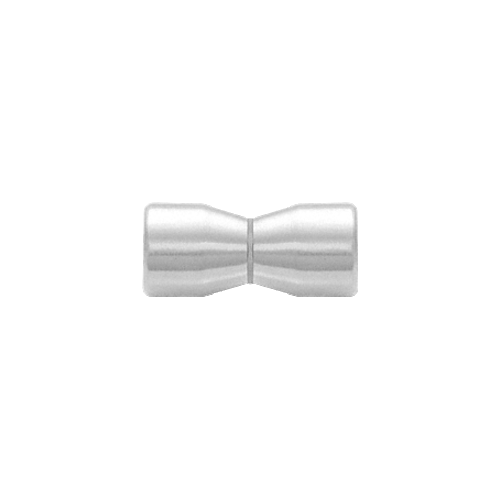 Satin Chrome Back-to-Back Bow-Tie Style Knobs