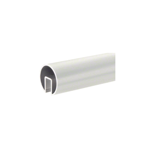 Mill 2-1/2" Extruded Aluminum Cap Rail for 1/2" or 5/8" Glass - 240"