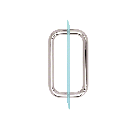 Polished Stainless 8" BM Series Back-to-Back Handle Without Metal Washers