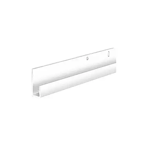 White Electro-Static Paint 1/4" Standard Aluminum J-Channel  23" Stock Length - pack of 25