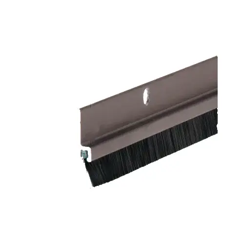 Dark Bronze and Nylon Door 15/16" Bristle Weatherstrip - 36"