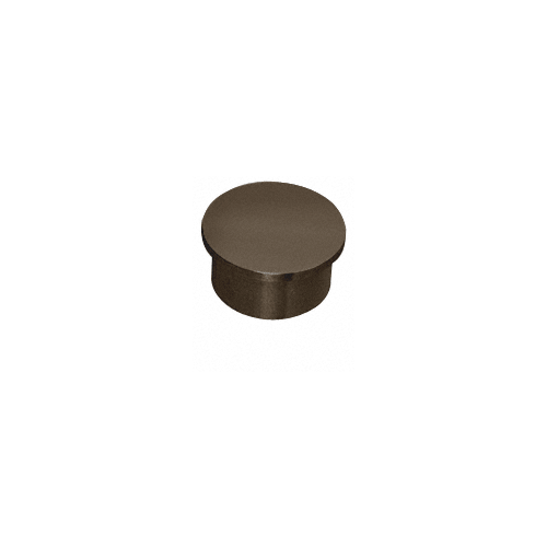 CRL HRH15ECDU Dark Bronze Flat End Cap for 1-1/2" Outside Diameter Tubing