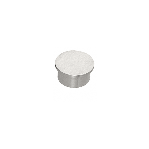 Satin Anodized Flat End Cap for 1-1/2" Outside Diameter Tubing