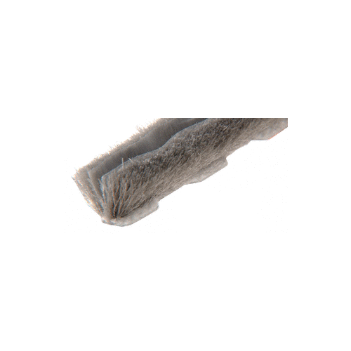 Zipper Pile Weatherstrip .187" Backing - .200" Pile Height - 100' Roll