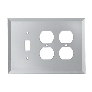 Clear Toggle 2X Duplex Glass Mirror Plate