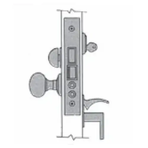 Left Hand Lever Strength Emergency Egress Entry Handleset by Lever 2-3/4" Backset Mortise Lock Body Lifetime Satin Nickel Finish