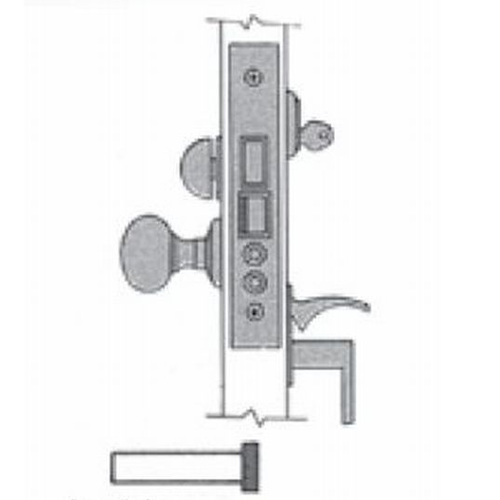 Estate Mortise Lock Body With Strike Oil Rubbed Bronze