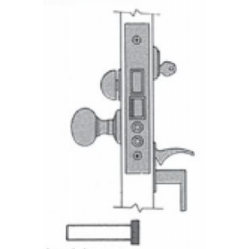 Estate Mortise Lock Body With Strike Oil Rubbed Bronze