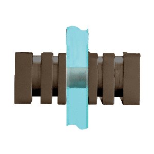 Oil Rubbed Bronze Square Back-to-Back Style Knobs