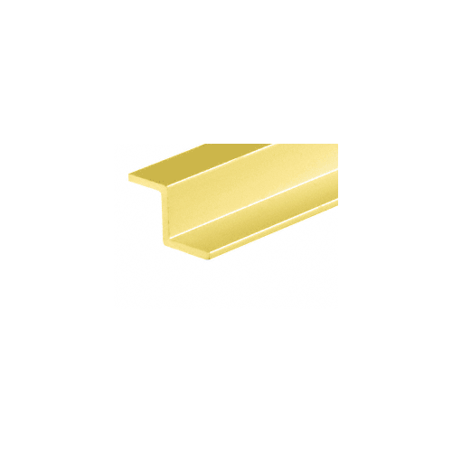Brite Gold Anodized Z-Bar Aluminum Channel 144" Stock Length