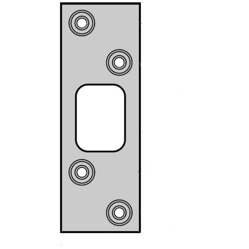 Deadbolt Strike, Bright Polished Brass