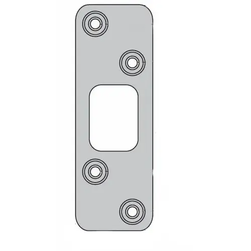 Deadbolt Strike, Satin Nickel Blackened