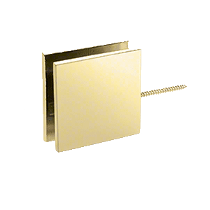 Satin Brass Square Wall Mount Movable Transom Clamp