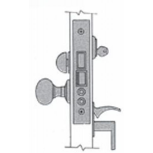 BALD MTSE LOCK BODY -ENT-EMER X LVR X LH, Antique Nickel