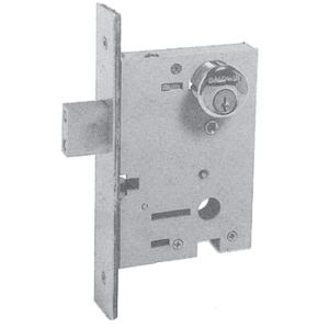 Single Cylinder Deadlock 2-3/4" Backset Mortise Lock Body Lifetime Satin Nickel Finish