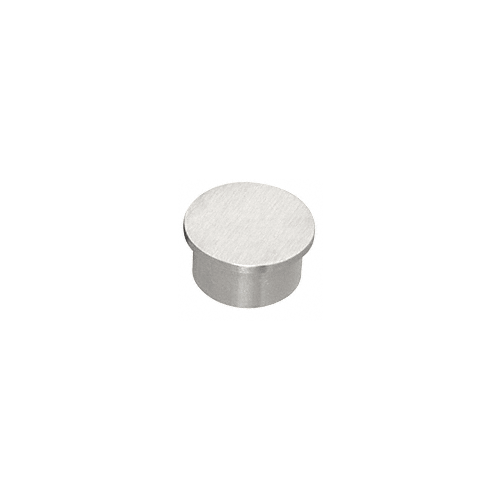 CRL HRH15ECBS6 316 Brushed Stainless Flat End Cap for 1-1/2" Outside Diameter Tubing