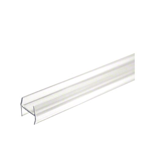 Clear Copolymer Strip for 180 degree Glass-to-Glass Joints - 1/2" (12mm) Tempered Glass - 120" Stock Length