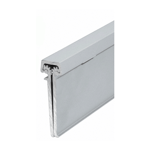 Satin Anodized 120" Heavy-Duty Concealed Leaf Hinge With Lip for 1-3/4" Entry Door