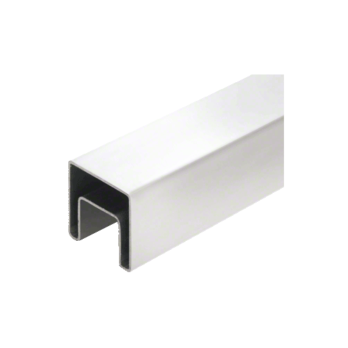 316 Polished Stainless 1-1/2" Square Roll Formed Cap Rail - 19'-8"
