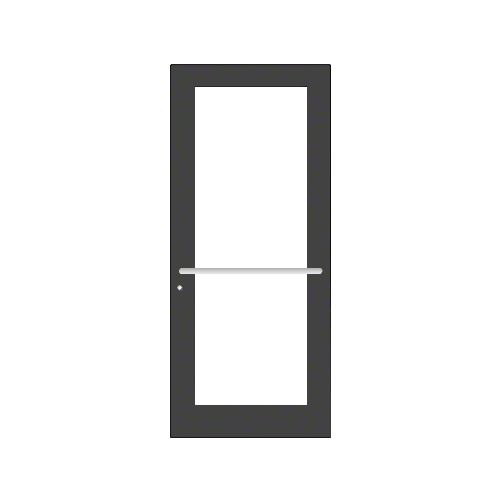 Black Anodized Custom Single Series 550 Wide Stile Center Pivot Entrance Door for Overhead Concealed Door Closer