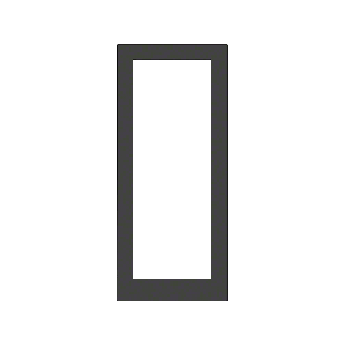 Black Anodized Custom Size Single Blank 550 Wide Offset Hung Entrance Door - No Prep