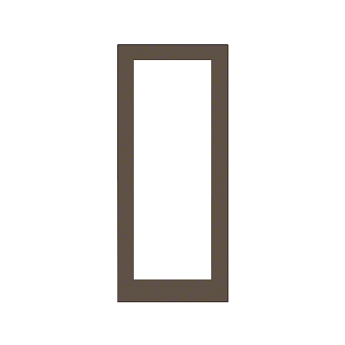 Bronze Black Anodized Custom Size Single Blank 550 Wide Offset Hung Entrance Door - No Prep