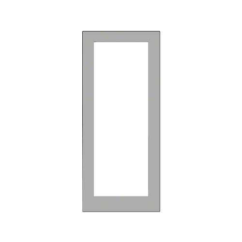 Clear Anodized Custom Size Single Blank 550 Wide Offset Hung Entrance Door - No Prep