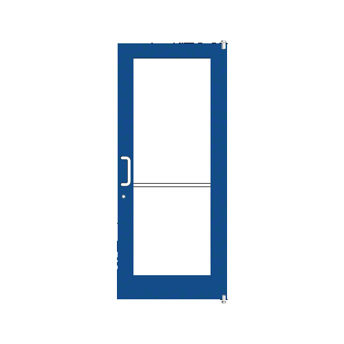 Custom KYNAR Paint Custom Single Series 550 Wide Stile Offset Pivot Entrance Door for Surface Mount Door Closer