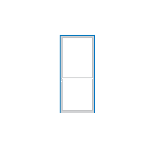 Custom Size 451 Series Clear Anodized Class 1 Up and Over Single Door Frame