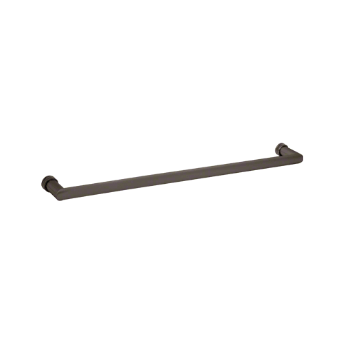 18" Oil Rubbed Bronze Single-Sided Oval/Round Towel Bar