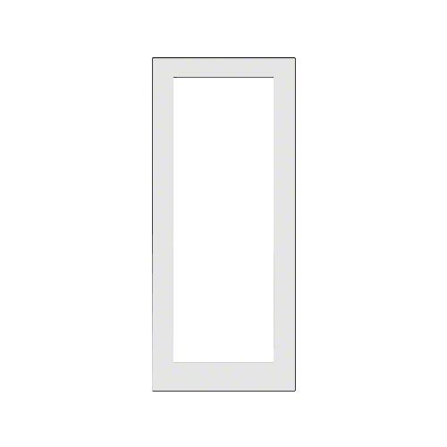 White KYNAR Paint Custom Size Single Blank 550 Wide Center Stile Entrance Door - No Prep