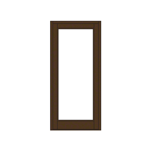 Bronze Black Anodized Blank Single Series 800 Durafront Medium Stile Center Hung Entrance Door- No Prep