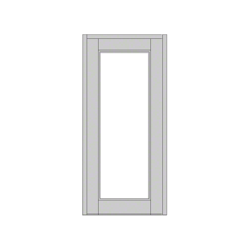 Clear Anodized Blank Single Series 850 Durafront Wide Stile Offset Hung Entrance Door- No Prep