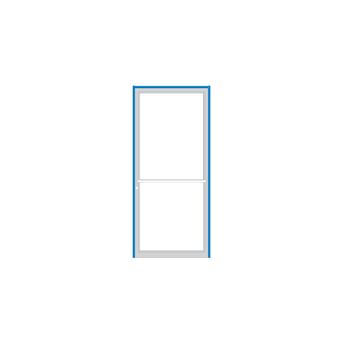 Custom Size Clear Anodized Class 1 Blank 451 Up and Over Single Door Frame