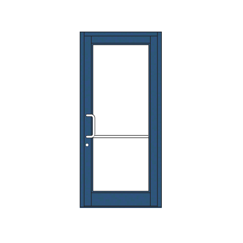Custom KYNAR Paint Custom Single Series 800 Durafront Medium Stile Geared Hinge Entrance Door for Surface Mount Door Closer