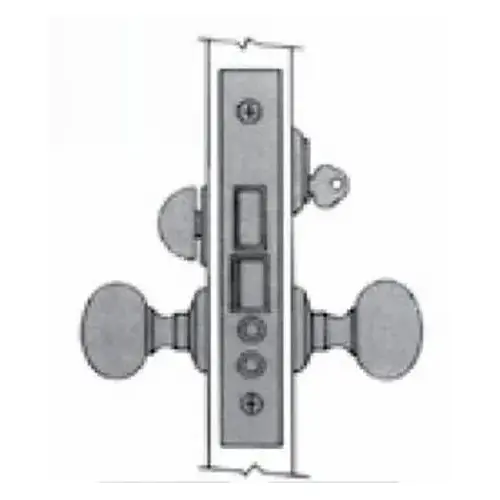 Left Hand Reverse Entry/Apartment Knob by Knob 2-3/4" Backset Mortise Lock Body Oil Rubbed Bronze Finish