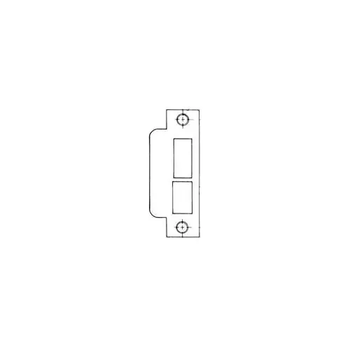 Left Hand 1-5/8" Extended Lip ASA Strike For 2-3/4" Backset Latch Only Satin Brass with Brown Finish