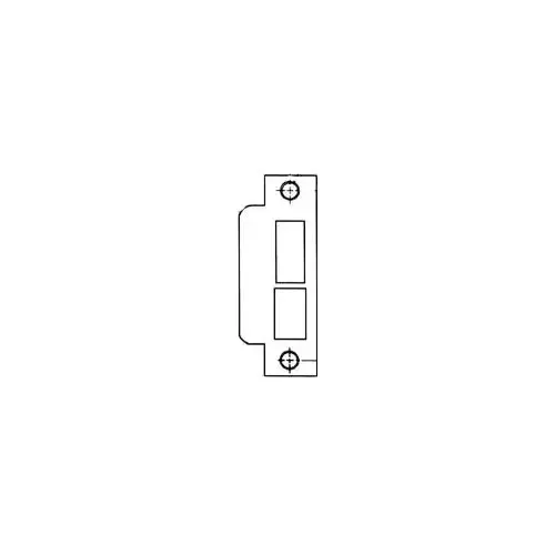 ASA Strike For 2-3/4" Backset Latch and Deadbolt Satin Brass With Brown Finish