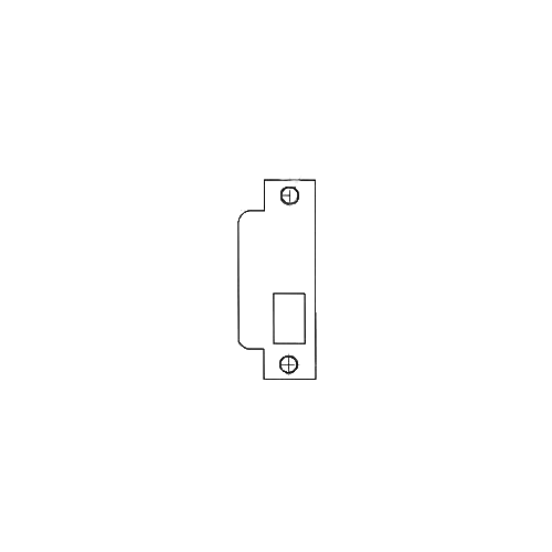 Left Hand ASA Strike For 2-3/4" Backset Latch Only Lifetime Satin Nickel Finish