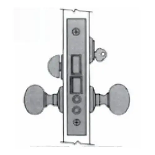 Left Hand Reverse Entry / Apartment Lever x Lever 2" Backset Mortise Lock Body Satin Black Finish