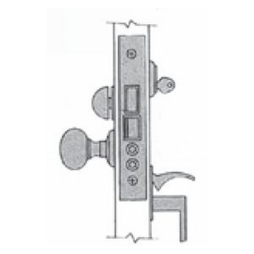 Left Hand Residential Entry Handleset x Lever 2" Backset Mortise Lock Body Venetian Bronze Finish