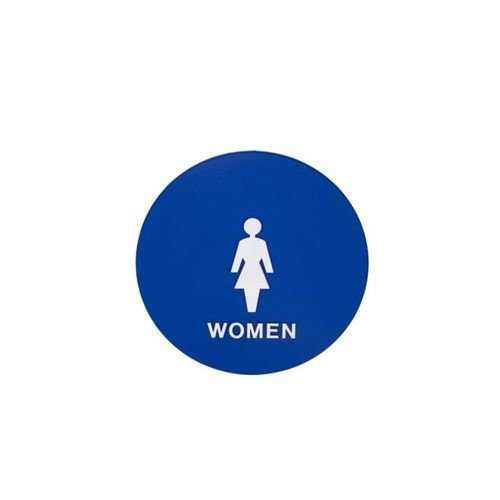 Special Finish ADA Circle Womens Bathroom Sign Special Finish