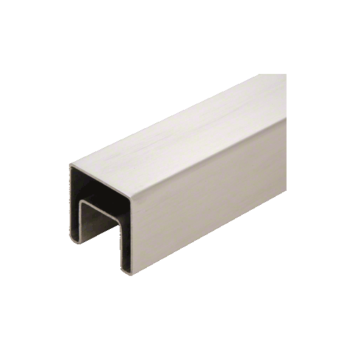 316 Brushed Stainless 2" Square Roll Formed Cap Rail - 19'-8"