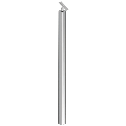 CRL P1BPSPS P1 Series 316 Polished Stainless 56" Railing Post Only With Adjustable Saddle