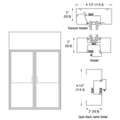 CRL-U.S. Aluminum TB92211 Clear Anodized Class 1 Thermally Improved ...