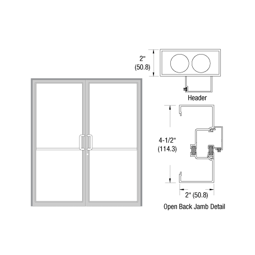 CRL-U.S. Aluminum TB72411 Clear Anodized Class 1 Thermally Improved Up ...