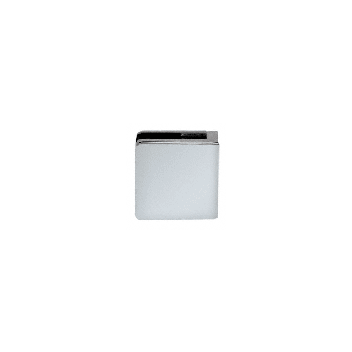 CRL Z806SC Satin Chrome Z-Series Square Type Flat Base Zinc Clamp for 1/4" and 5/16" Glass