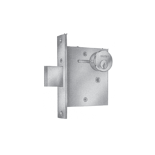 Cylinder by Turn 2-1/2" Backset Mortise Deadlock Body Lifetime Satin Nickel Finish